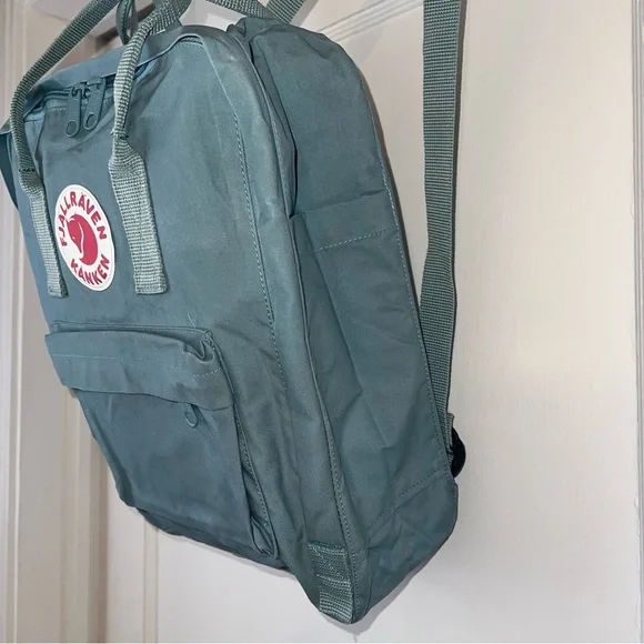 Fjallraven Kanken Sky Blue Fabric Backpack with Laptop Sleeve - Picture 4 of 10